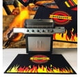 thumbnail image 3 of Pemberly Row Fabric Black Fire Retardant BBQ Mat Flame Design Size 39 x 60, 3 of 4