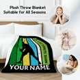 thumbnail image 2 of Football Throw Blanket, Football Blanket for Adults Team Gifts, Football Gifts for Boys Aged 8-12 Football Lovers, 40"x50" Soft Cozy Boys Throw Blanket for Teen Players Coach, 2 of 5