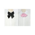 thumbnail image 4 of INSPIRE CHIC Women's Pre-tied Bowknot Adjustable Neck Strap Cute Bowtie 2 Pcs Black&Pink_2, 4 of 6