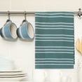 thumbnail image 2 of Unique Bargains Striped Kitchen Towels Soft Cotton Dish Towels for Kitchen 26 x 18 Inch Green 4pk, 2 of 7