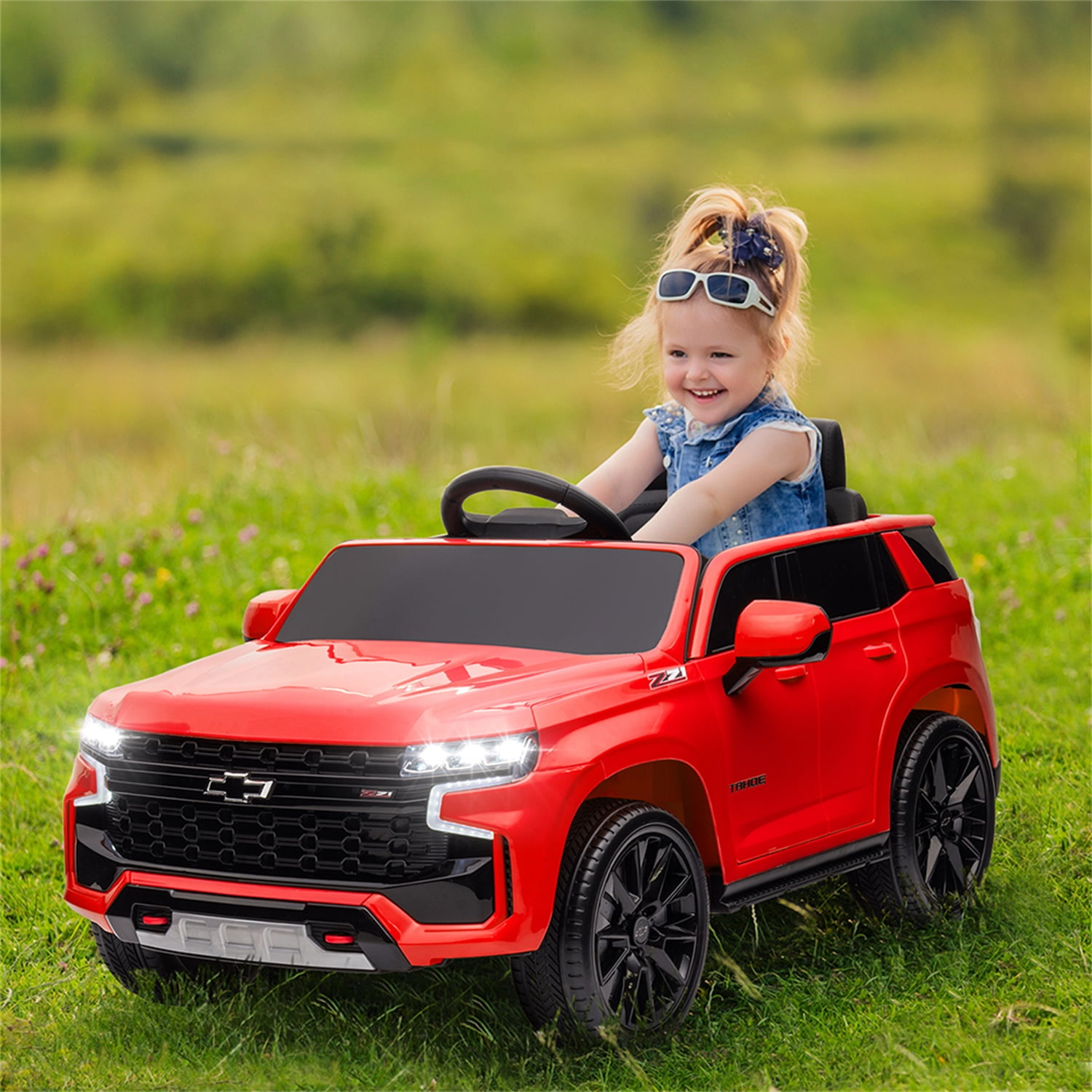 Kepooman Dual Drive 12.00V 7A.h Electric Kids Toy with 2.4G Remote Control HL588 Chevrolet Tahoe SUV, Rec Ride On Car Kepooman Dual Drive 12.00V 7A.h Electric Kids Toy with 2.4G Remote Control HL588 Chevrolet Tahoe SUV, Rec Ride On Car