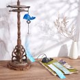 thumbnail image 5 of 2Pcs 2 Style Japanese Cast Iron Bell Wind Chimes Paper Blessing Hanging Pendant for Garden Patio Balcony Decoration Fish 440~450mm DIY, 5 of 6