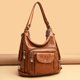 thumbnail image 2 of Mochila 3 en 1 para mujer, bolso Vintage de cuero Pu de alta calidad, bolso de hombro informal de diseñador Fivean unisex, 2 of 2