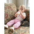 thumbnail image 5 of BemeyourBBs Newborn Baby Boy Girl Summer Clothes Cotton Linen Outfit Casual Button Crew Neck Short Sleeve Romper Plaid Pants 2 Pcs Set, 5 of 9