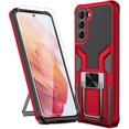 thumbnail image 1 of FDYIYIQ for Samsung Galaxy S21 5G Case with Screen Protector, Ring Kickstand Shockproof Full Body Hard PC+Soft Silicone, 1 of 5