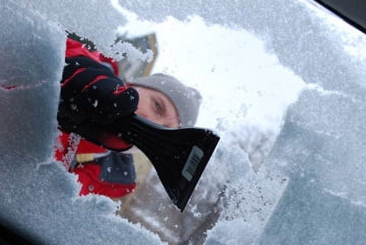 Bigfoot 9" Heavy Duty Ice Scraper - Car Glovebox Size - Polyethylene