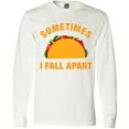 thumbnail image 3 of Inktastic Tacos Fall Apart Long Sleeve T-Shirt, 3 of 5