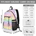 thumbnail image 3 of JIALIOU 14" Laptop Backpack Waterproof Airline Approved Stylish Casual Daypack for Travel Business College Work, Rabbits Cats Tigers Dogs, 3 of 8