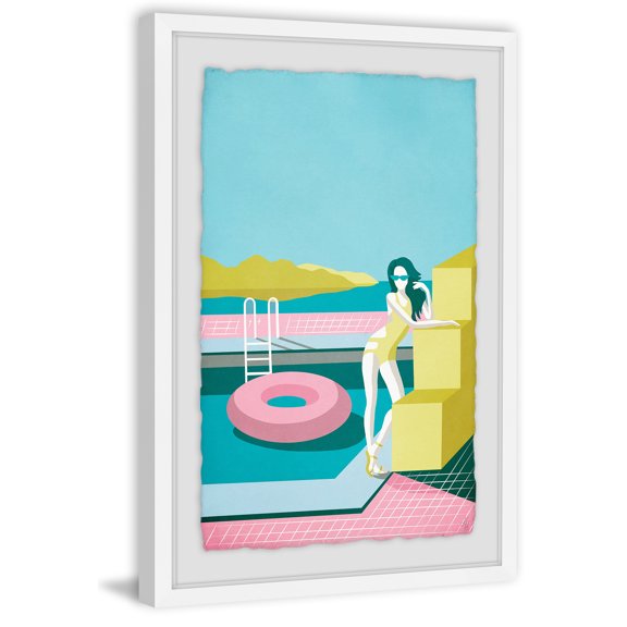 Summer Fashion Iii Framed Painting Art Print, 8.00" x 1.50"