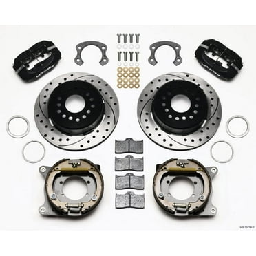 Wilwood Forged Dynalite P/S Rear Kit Drilled Red New Big Ford 2.50in Offset main image 1