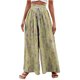 thumbnail image 2 of Puntoco Pantalón Ancho De Mujer Con Cordón Estampado No Posicionado A La Moda Caqui Xxl, 2 of 5