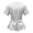A-White, variant on Womens Summer Tops Clear Round Collar Solid Color Short Sleeve Women'-shirt Lace Desire Casual T-shirt Top