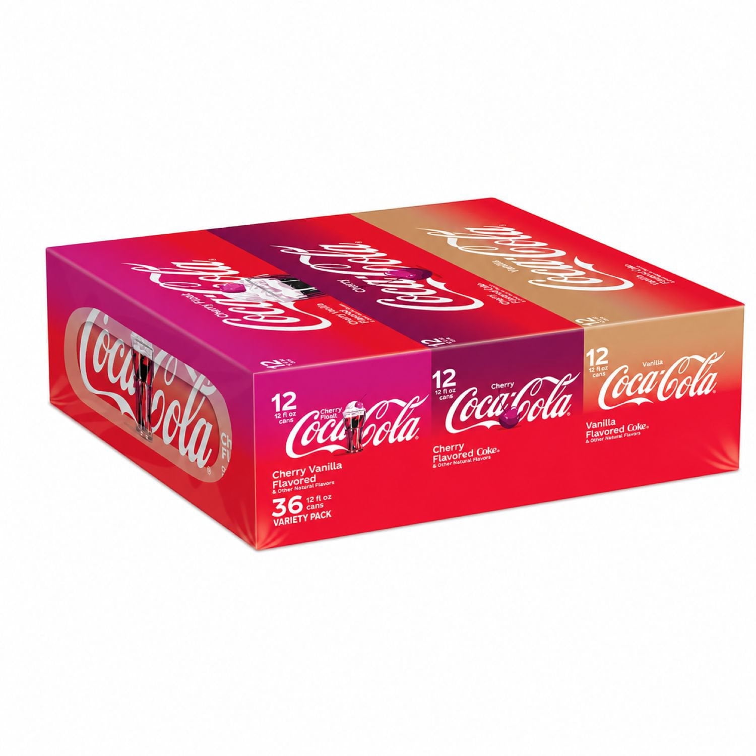 Coca-Cola, Cherry Soda, 12oz Cans, Pack of 36, Refreshing Drink
