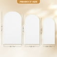 thumbnail image 5 of Ataucjin 6FT Wedding Arch Backdrop Cover, Arch Shape Backdrop Cover Dual-Sided Color Round Top Arch Backdrop Stands Cover for Wedding Ceremony Birthday Party Baby Shower Banquet Decoration, 5 of 9