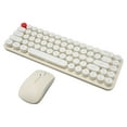 thumbnail image 2 of Combo de teclado y ratón inalámbricos Bling Bling 68 teclas 2,4 GHz color beige, 2 of 12