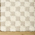 thumbnail image 7 of Mark&Day Area Rugs, 8x10 Bondurant Modern Shag Light Beige Checkered Rug, Cream Beige Carpet for Living Room, Bedroom or Kitchen (7'10" x 10'2"), 7 of 7