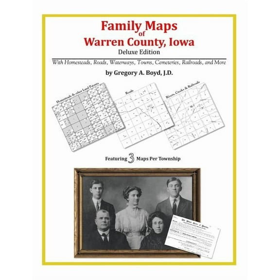 Family Maps of Warren County, Iowa (Paperback)