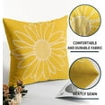 thumbnail image 6 of Yellow Daisy Flower Pillow Covers 16x16 Inch Set of 2 Spring Summer Floral Bloom Decorative Throw Pillows Seasonal Cotton Linen Pillow Cases Farmhouse Home Decor for Cushion Couch Sofa Outdoor, 6 of 6