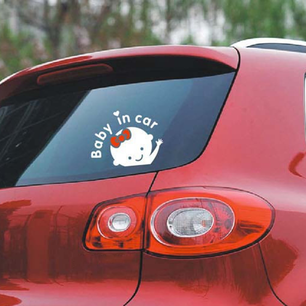 Fashionhome Car Styling 3d Cartoon Car Stickers Reflective Vinyl Baby In Car Warming Sticker Decals On Board Decoration Walmart Canada