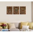 thumbnail image 2 of Canvas Wall Art Sugar Skull Vintage Abstract Canvas Painting Picture Day of The Dead Contemporary Art Design Framed Modern Mexican Artwork Wall Decor for Living Room Bedroom Office Home ons, 2 of 4