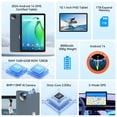 thumbnail image 5 of Android 14 Tablet,128GB ROM 1TB Expand,HD IPS Touchscreen, 5G/2.4G WiFi, Bluetooth 5.0, GPS, 4G Phone Tablet,2024 Newest, 5 of 9