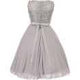 thumbnail image 2 of Big Girls' Sparkling Sequin Lace Double Chiffon Flowers Girls Dresses Ivory 10 (C12CC12), 2 of 3