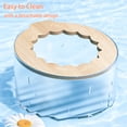 thumbnail image 3 of Marchul Hamster Sand Bath Container with Roof & Shovel, Transparent 2 in 1 Bathroom Toilet for Dwarf Syrian Hamster, Gerbil Small Pets, 3 of 7