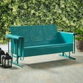 thumbnail image 6 of BATES METAL SOFA GLIDER IN TURQUOISE, 6 of 10
