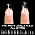 thumbnail image 2 of 240 Pieces Fake Nails, 12 Sizes Coffin Cover Caps, Nail Art False Nails for Nail Extensions Nail Salons, Beginner, Doing Your Nails At Home, Coffin Medium, 2 of 5
