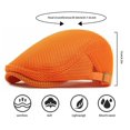 thumbnail image 7 of Minzimin 1Pack Breathable Mesh Flat Cap for Man/Woman Adjustable Newsboy Cap Cabbie Hat, 7 of 7