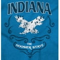 thumbnail image 2 of Indiana Cute Floral Bald Eagle Indy Women's Graphic T Shirt Tees Brisco Brands 3X, 2 of 6