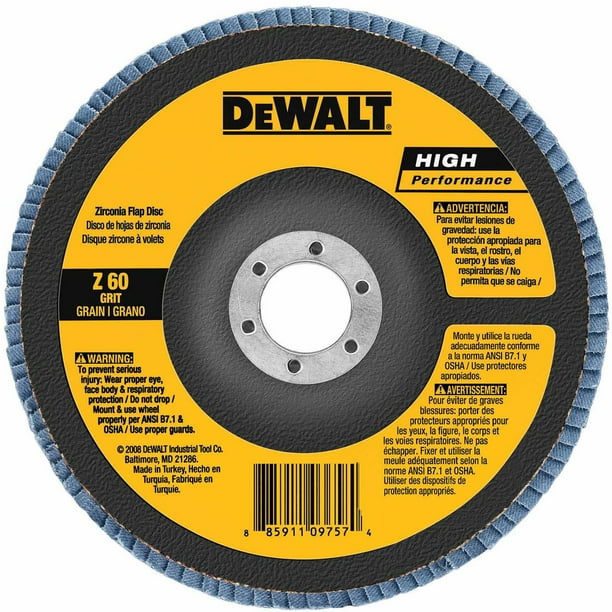 Disco de solapa DEWALT DW8351 40G tipo 27 115 mm x 22 mm