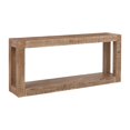 thumbnail image 1 of Lee 68 Inch Sofa Console Table, 1 Shelf and Open Frame, Distressed Brown- Saltoro Sherpi, 1 of 5