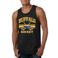 thumbnail image 1 of Wild Bobby City of Buffalo Hockey Fantasy Fan Sports Men's Tank Top, Black, 3X-Large, 1 of 5