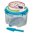Mainstays Round Cake and Cupcake Carrier with slicer
