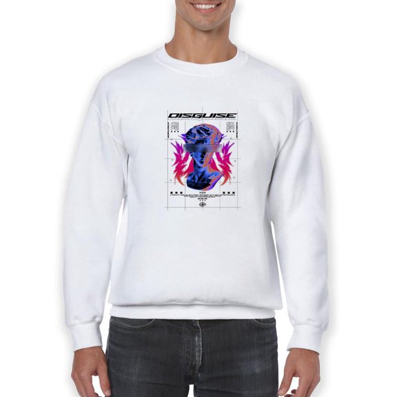 Modern Statue Blur Eyes Sweatshirt Men -Image by Shutterstock, Male Medium