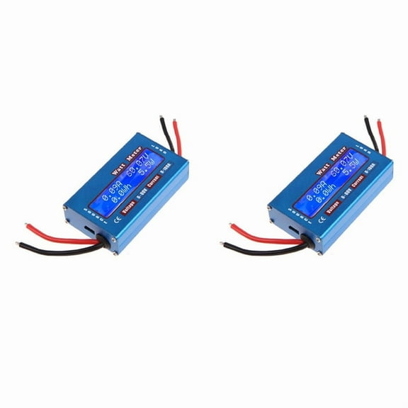 2X DC 60V 100A WATT Meter Power Analyser Solar Wind Analyzer LCD Digital Current Energy