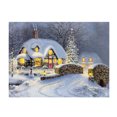 thumbnail image 2 of Cuadros Decorativos Navidad noche nieve 5D diamante DIY pintura arte Kit hogar pared decoración Tmvgtek embutido en tela, 2 of 5