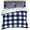 Blue, variant on Navy Blue Check Duvet Cover Set, Farmhouse Buffalo Plaid Blue Soft Duvet Cover Full Size Bedding Set 4 Pieces, 1 Quiltcover and 2 Pillowcases with Zipper, 1 Bed Sheet for All Seasons