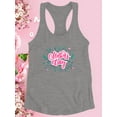 thumbnail image 3 of Mothers Day Pink Cute Flowers Racerback Tank Women -Image by Shutterstock, Female Medium, 3 of 4