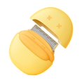 thumbnail image 5 of Peine para gatos, cepillo para gatos, cepillo de aseo para gatos para eliminar los de pelo suelto, herramienta de limpieza de pelo enredado y Amarillo Sunnimix Cepillo de limpieza para el cabello, 5 of 5