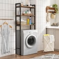 thumbnail image 4 of Estante Organizador para Baño, Estantería Sobre el Inodoro con Patas Ajustables, Estante Baño De 3 Niveles, Organizador Mueble Baño, Estante de Almacenamiento Adecuado para Balcón, Lavandería, 4 of 9