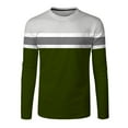 thumbnail image 4 of Men's Quick Dry Long Sleeve Shirts Mens Relaxed Fit Midweight Long-Sleeve T-Shirt Army Green XXL, 4 of 4