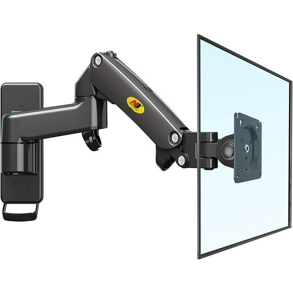 NB AV Mount TV Monitor Wall Mount Bracket Full Motion Articulating Swivel for 17-35 Inch Monitor with Load Capacity from 6.6~26.4lbs (Double Extension) ZZ-F150-B