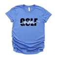 thumbnail image 4 of Trendy Golf Mom Shirt for Women Girly Cute Script Golf Mom Supporter Tee Heather Blue Shirt Adult Medium, 4 of 4