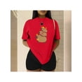 thumbnail image 1 of Playera Blusa De Familia Capybara Ropa Para Mujer Capibara Color Rojo Talla Chica Marca Emil SaEs, 1 of 4