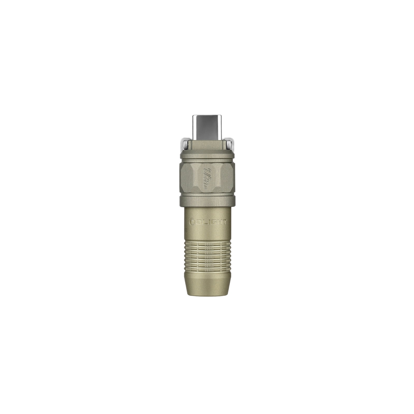 Olight iUltra Olive Green OAL Keychain Flashlight, 80 Lumens, USB-C Charging
