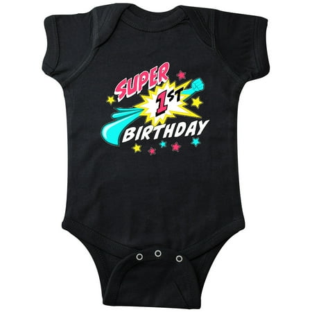 

Inktastic Super 1st Birthday- one year old Gift Baby Boy or Baby Girl Bodysuit