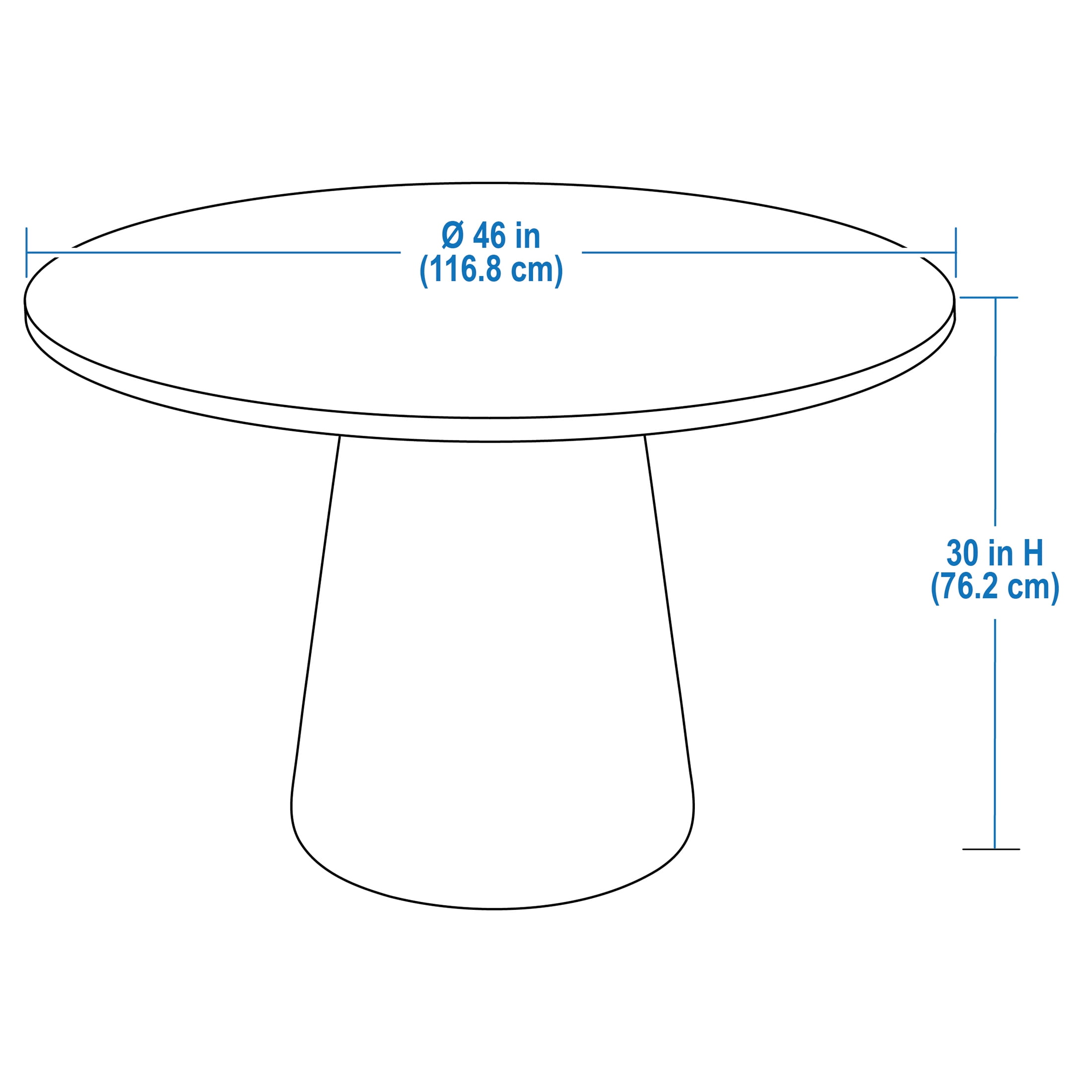 Better Homes & Gardens Ashby Dining Table with Walnut Finish and Pedestal Base