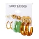 thumbnail image 1 of Xihbxyly Liquidación de verano Pendientes geométricos exagerados de metal Pendientes de personalidad de moda Pendientes de perlas Conjunto de regalo para mujer, 1 of 1